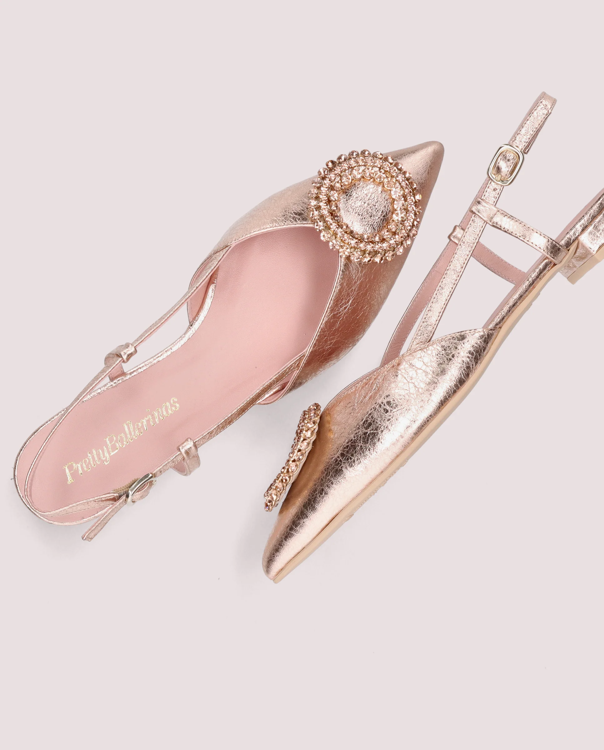 Bailarinas Clementine Naranjas Pieles metalizadas - Image 4