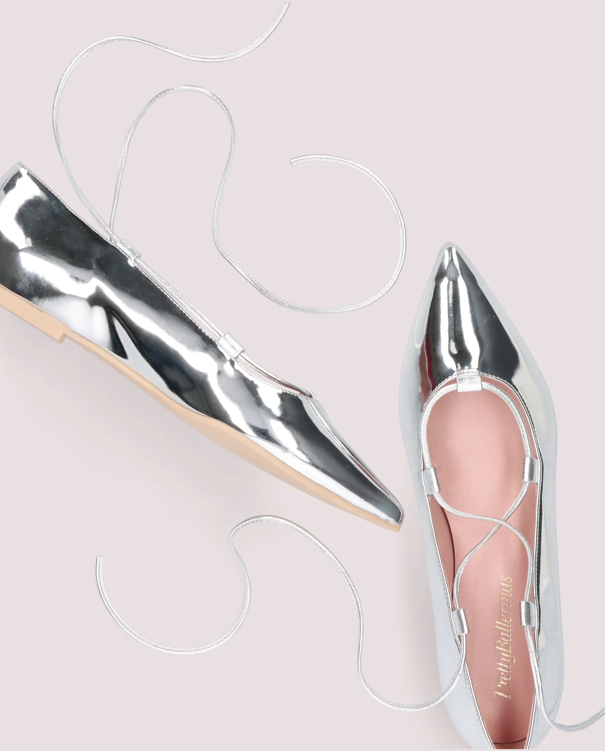 Bailarinas Ella Plateados Tejidos metalizados - Image 4