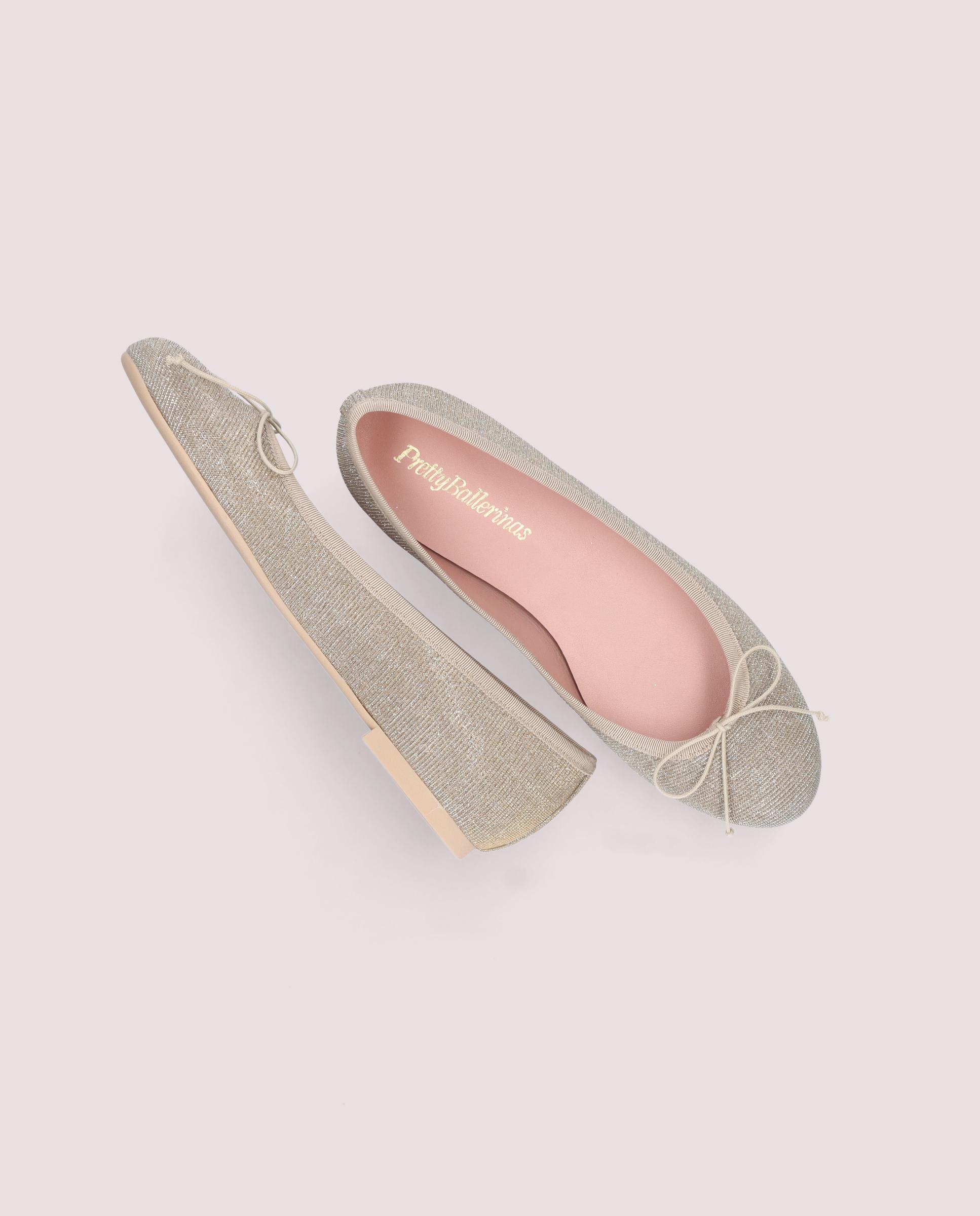 Bailarinas Nicole Plateados Tejidos metalizados - Image 4