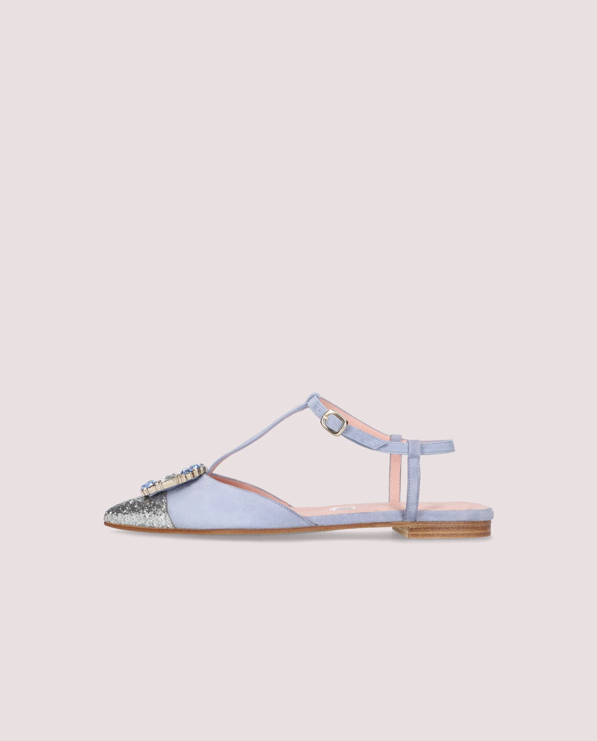 Bailarinas Yvette Azules Ante - Image 3