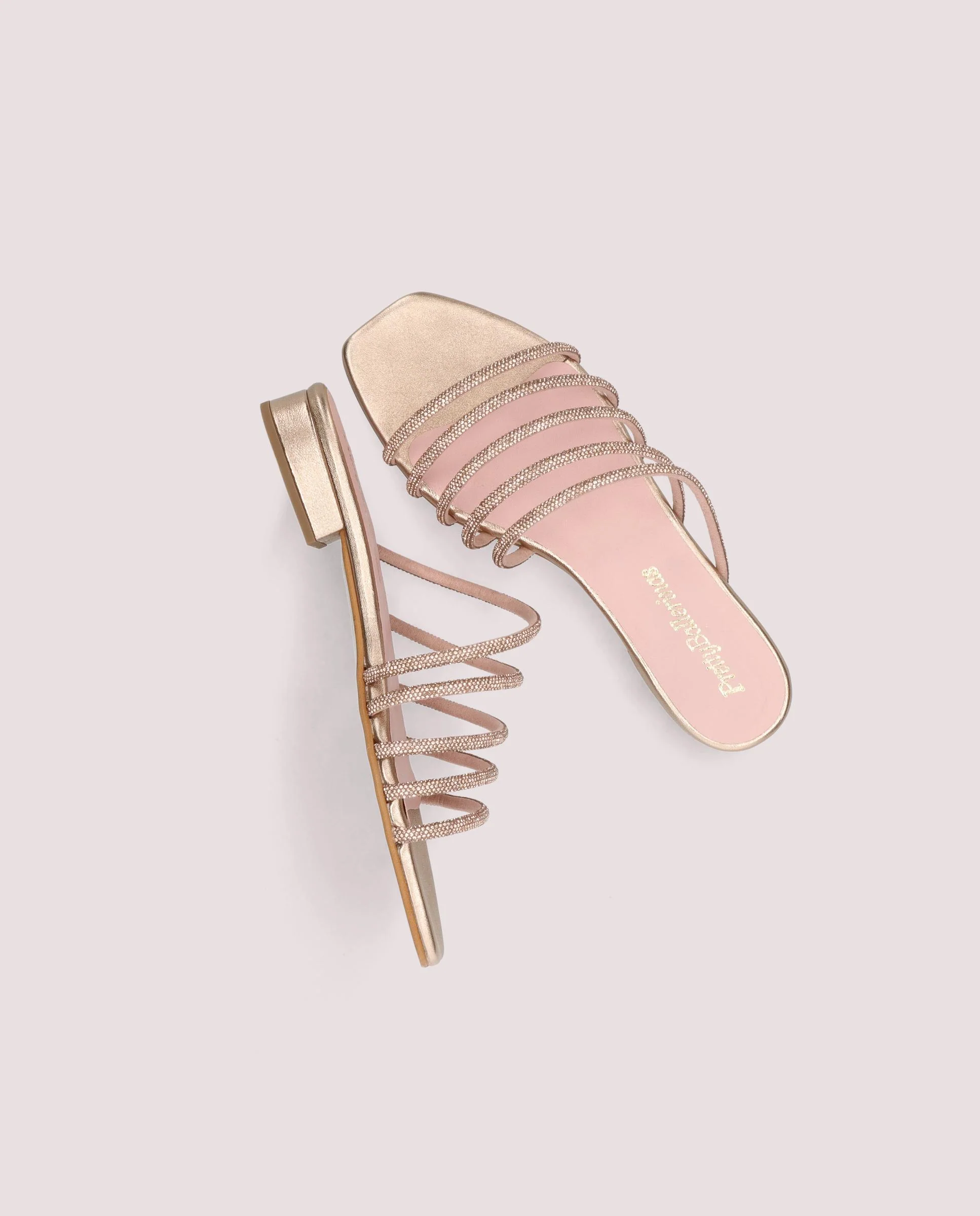 Sandalias Eva Dorados Pieles metalizadas - Image 4