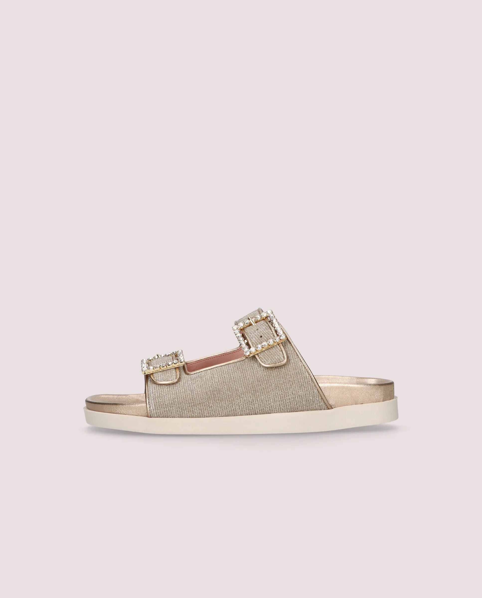 Sandalias Singer Plateados Tejidos metalizados - Image 3