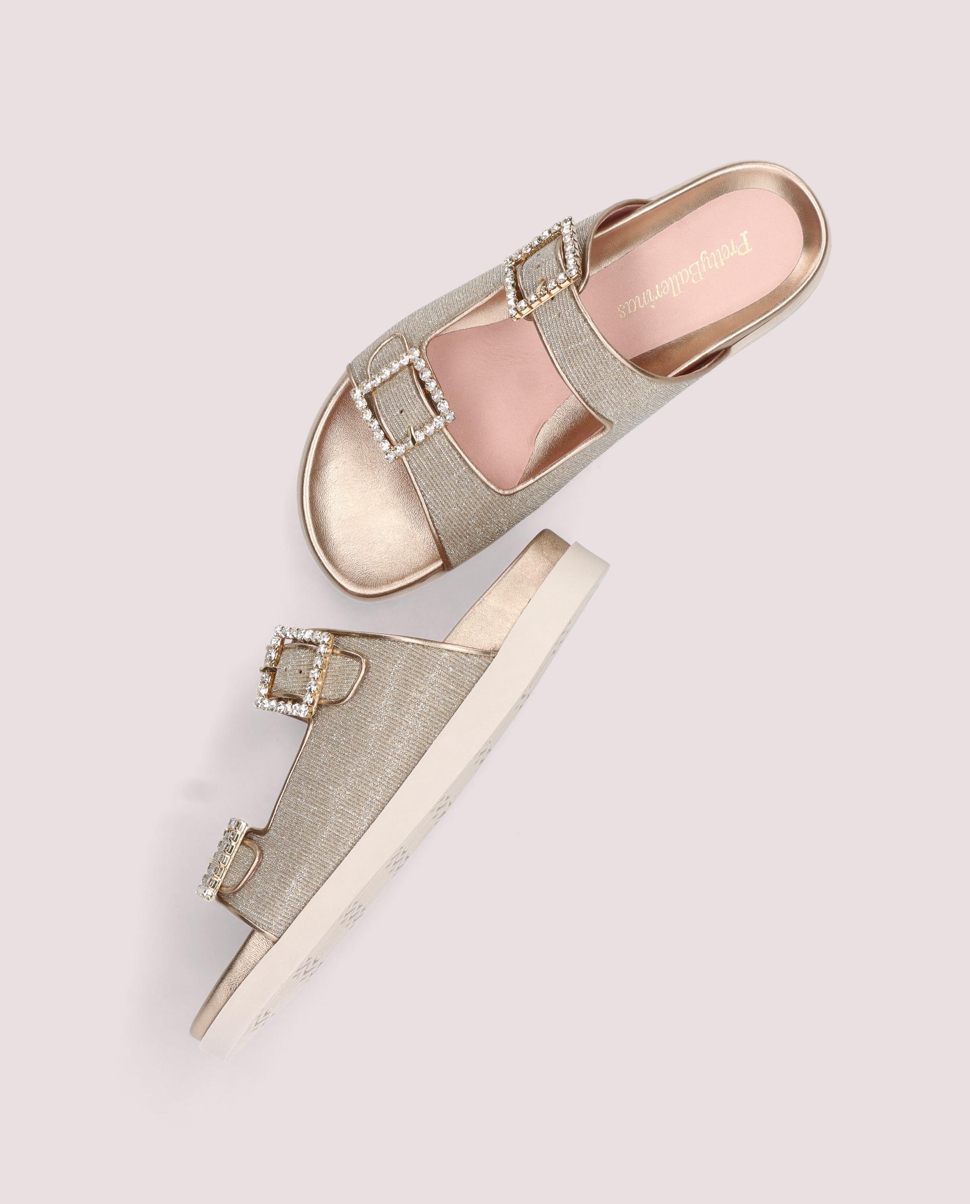 Sandalias Singer Plateados Tejidos metalizados - Image 4